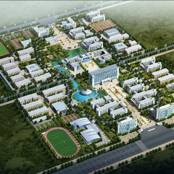 機(jī)電?？茖W(xué)校圖書樓、綜合樓、食堂